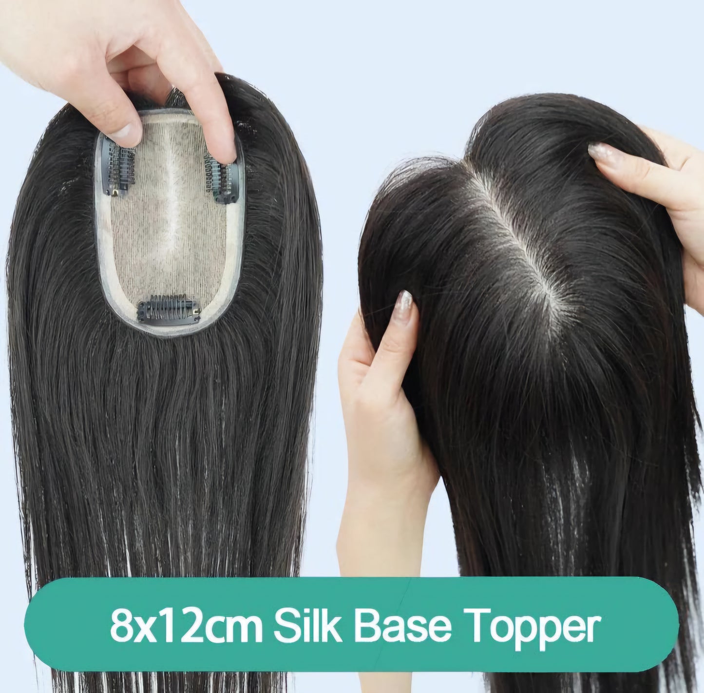 Women's Hair Topper for Thinning Human Hair Peruvian Remy Topper Hair - Natural Hair and Wigs