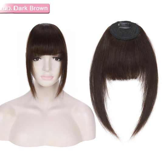 high density dark brown human hair bang in abu dhabi