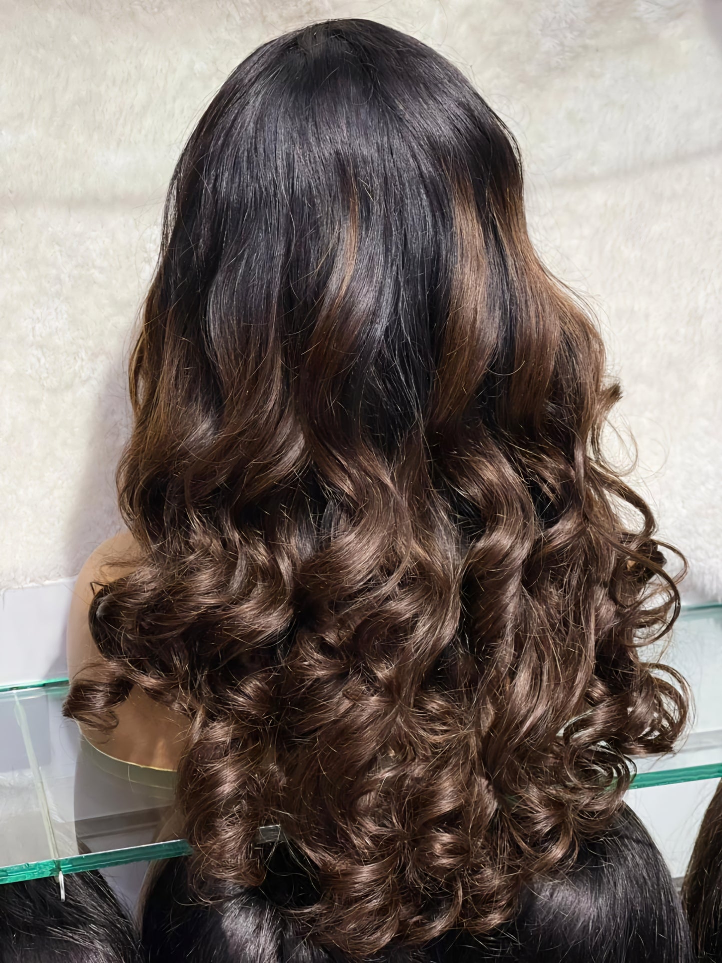 Black and Dark Brown human hair wig wavy, 1b/4 human hair lace wigs near me Dubai 