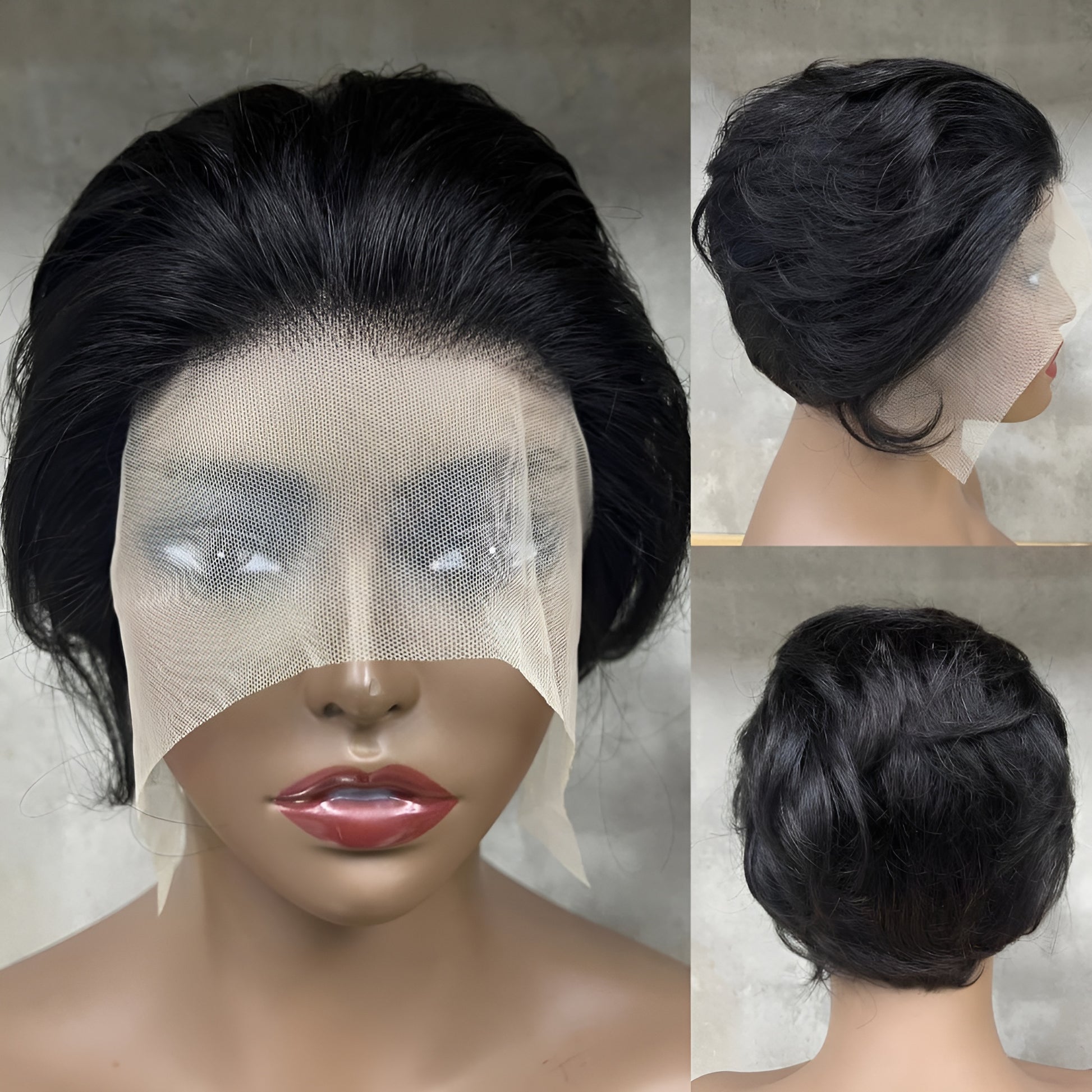 Pixie Cut Lace Front Human Hair Wig