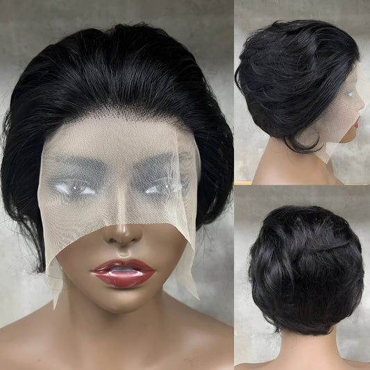 Pixie Cut Lace Front Human Hair Wig