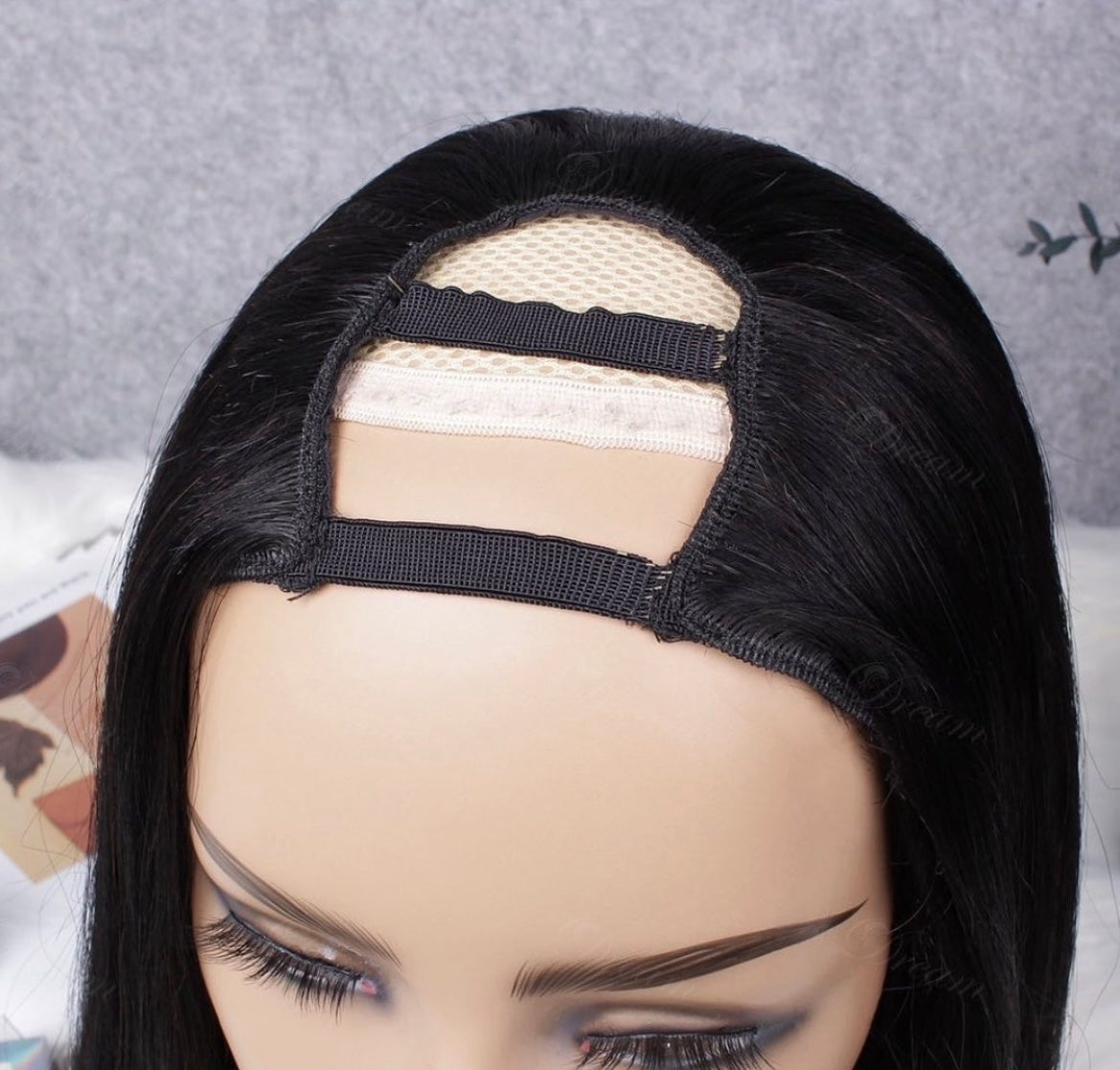 Human Hair U-Parting Wigs Straight Wavy and Curly Italian - Natural Hair and Wigs