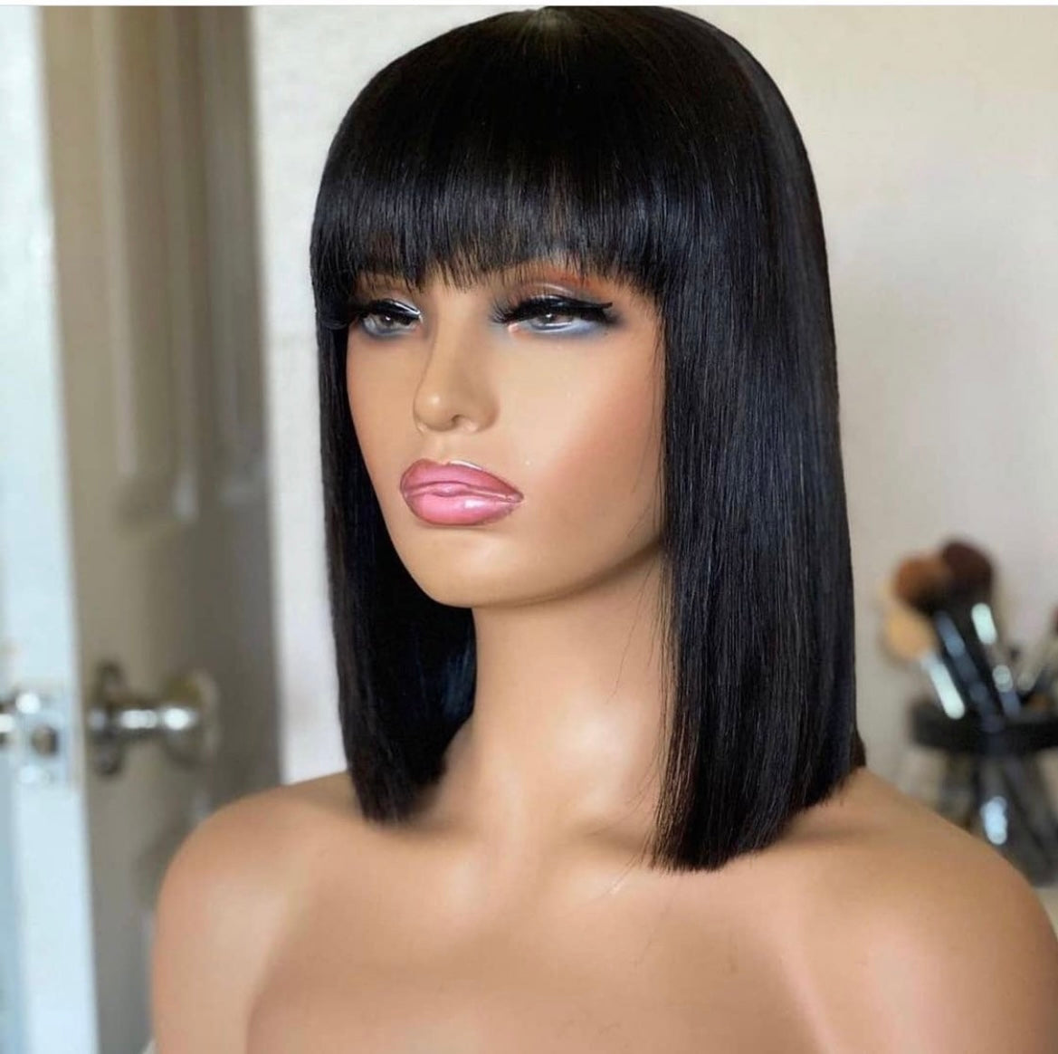 Indian Human Hair Bang Wigs Fringe Wigs Indian Wig Hair For Women - Natural Hair and Wigs