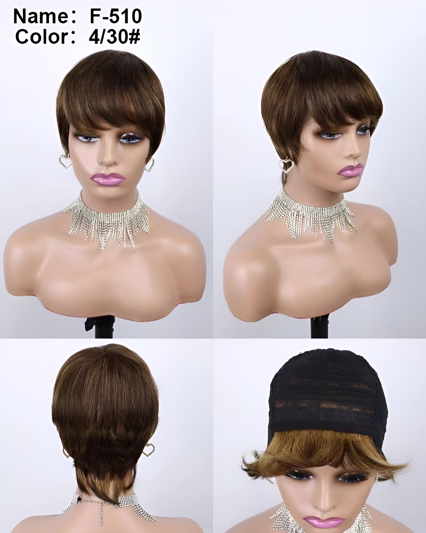 dark brown short human hair wigs near me dubai