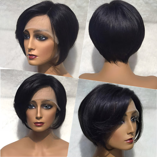 black pixie cut wig human hair near em