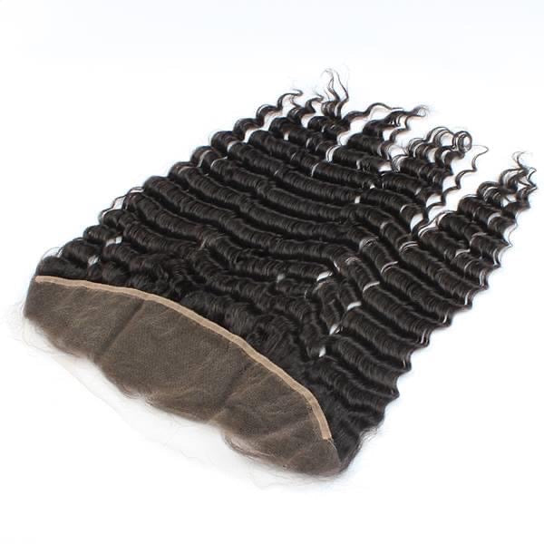 Virgin Italian Human Hair Natural Color Pre-Plucked HD Lace Frontals In Dubai - Natural Hair and Wigs