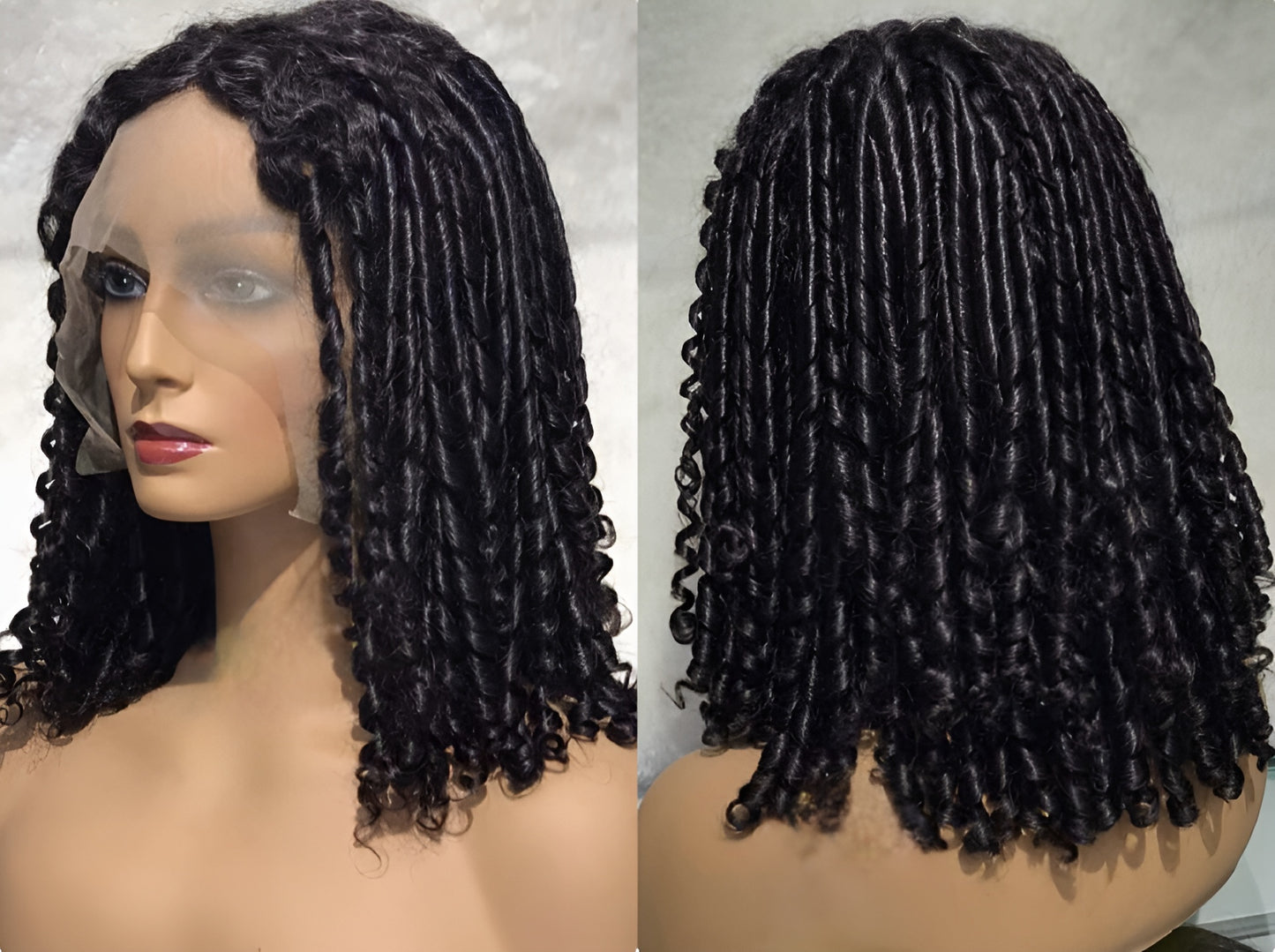 natural curly bob wig