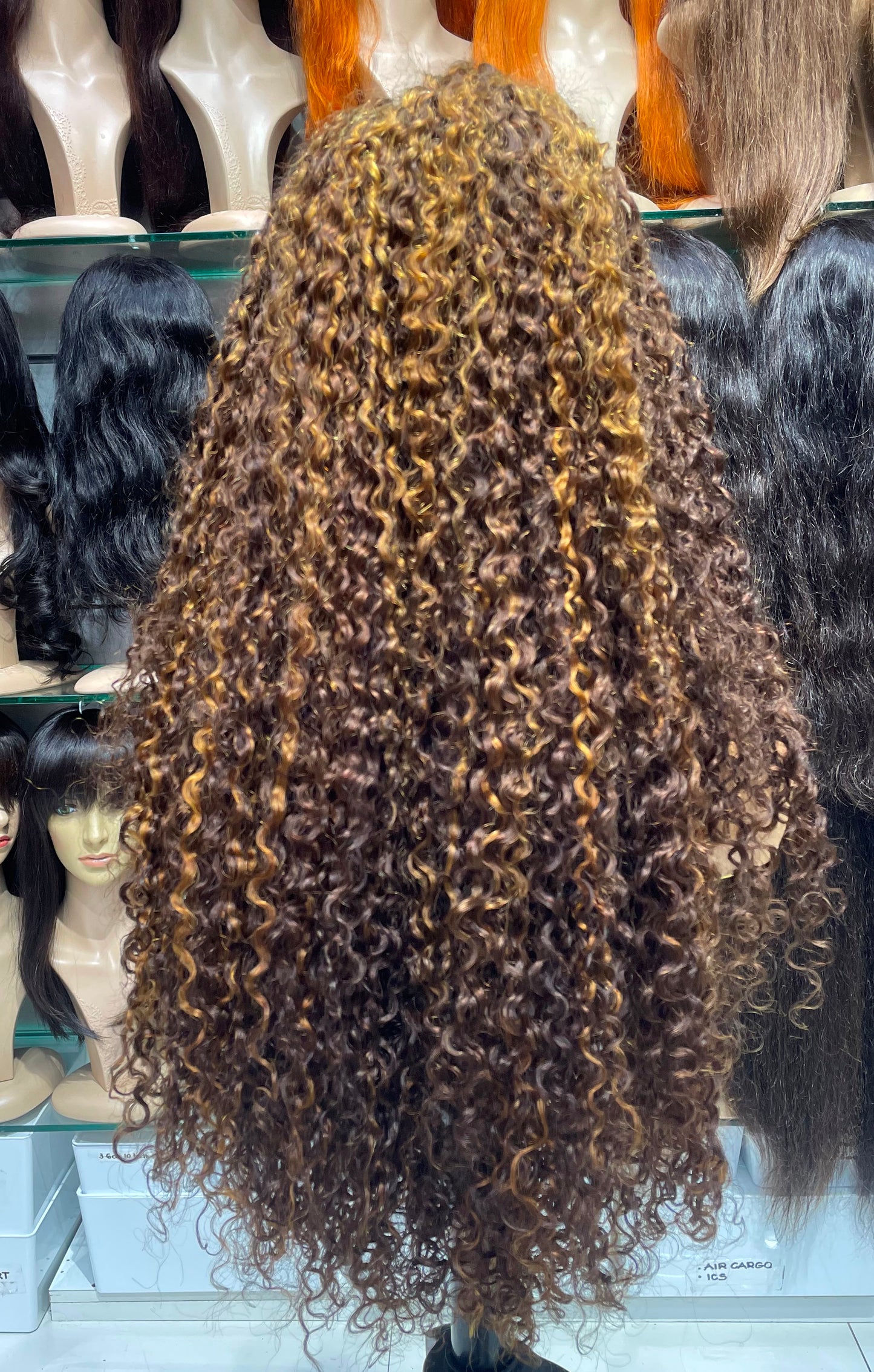 long curly lace wigs for black women