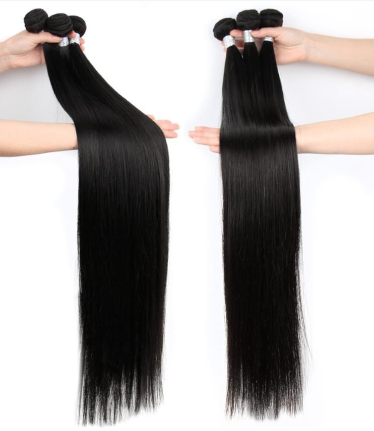 Italian Bundle Hair Extensions Weft Straight Bundles Human Hair In UAE - Natural Hair and Wigs