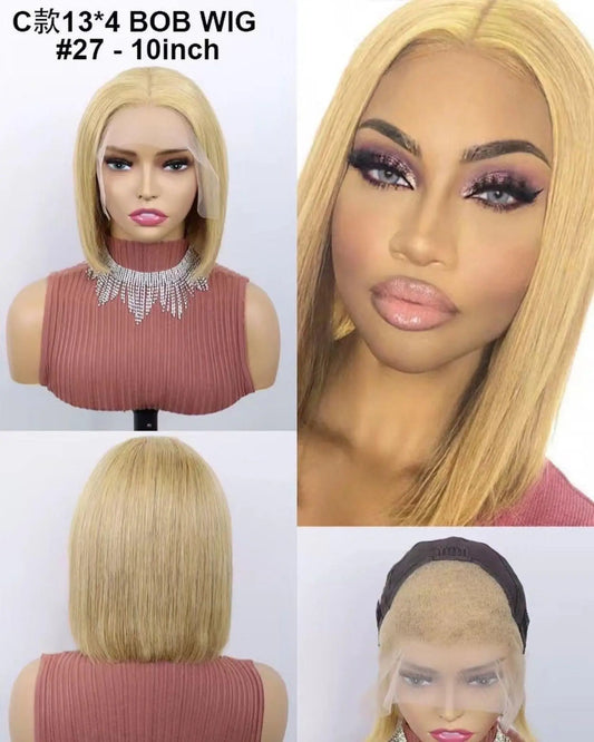 Italian Human Hair Brown Bob Lace Wig In Dubai Virgin Italian Hair - Natural Hair and Wigs