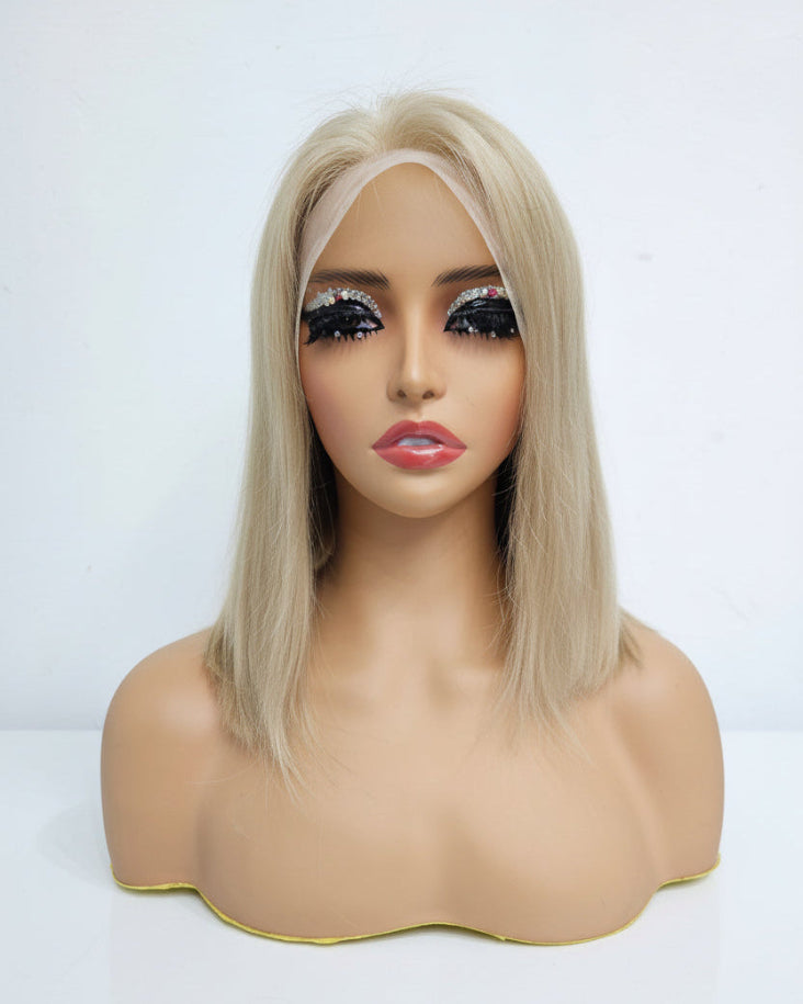 Light Brown Bob Wig Light Brown Human Hair Shoulder Length Wig