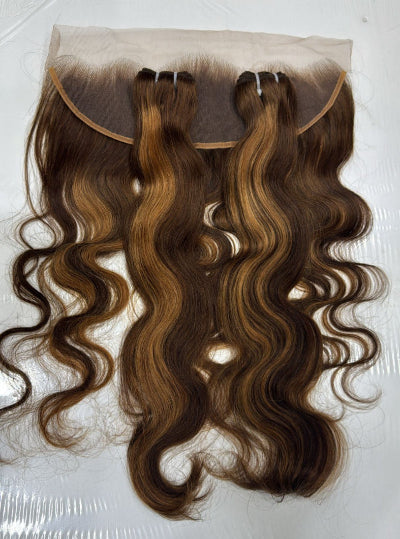 Ombre Human Hair Bundles body wave best quality with natural shine 