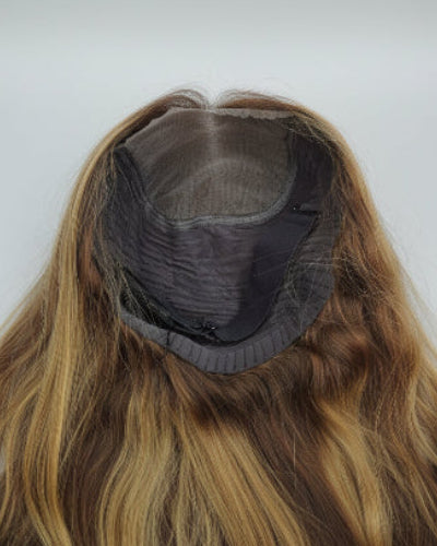 Piano Color Straight Lace Front Wig, 
Glueless Straight Human Hair Wig Dubai, 
Brown Wig with Honey Blonde Highlights, 