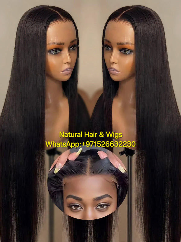Real Glueless Wig Human Hair Peruvian Glueless Wigs Ready To Wear UAE - Natural Hair and Wigs