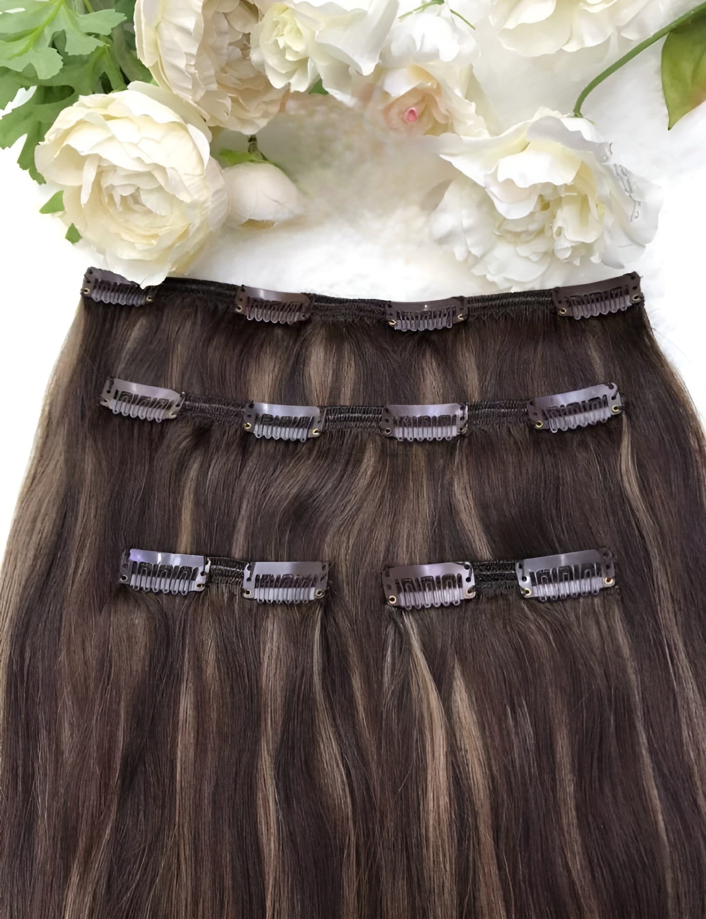 Clip in Hair Pieces Italian Human Hair Clips On Extensions For Women - Natural Hair and Wigs