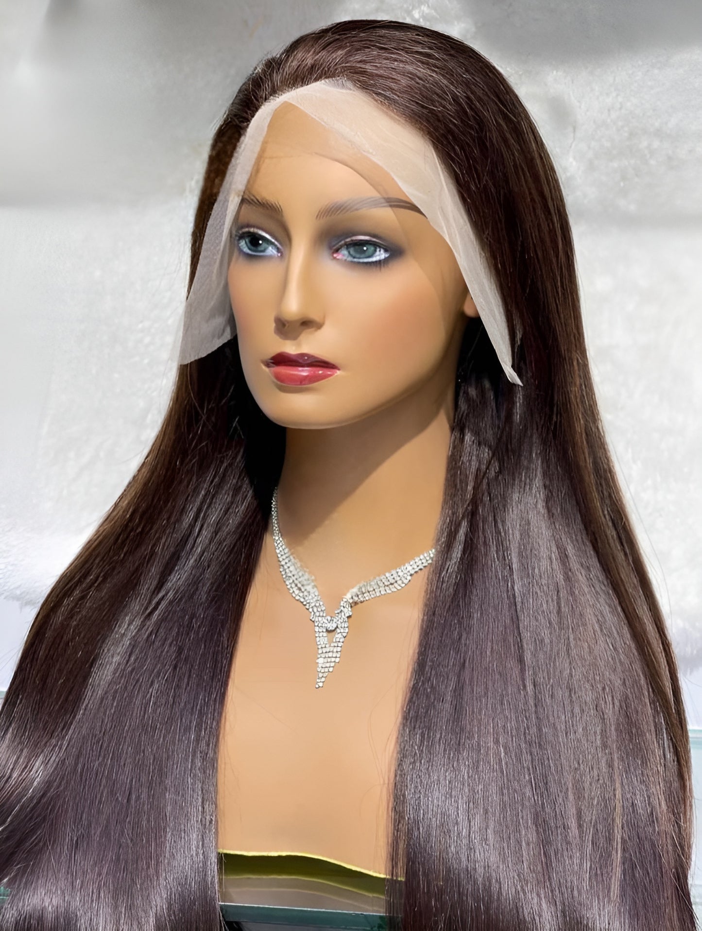 best rated dark brown real human hair wig