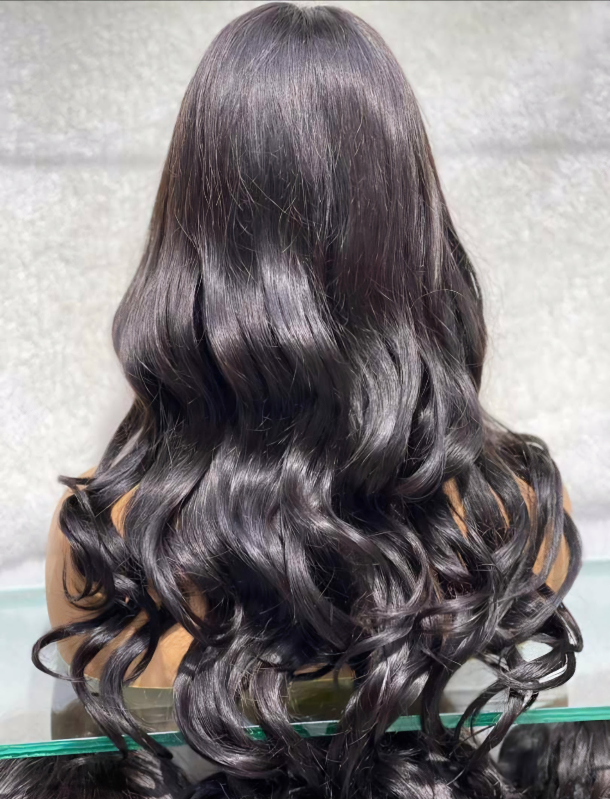body wave human hair center part wig price in dubai