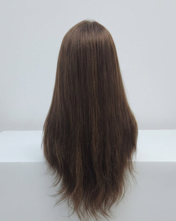 Natural Brown Middle Part Wig for Women in UAE