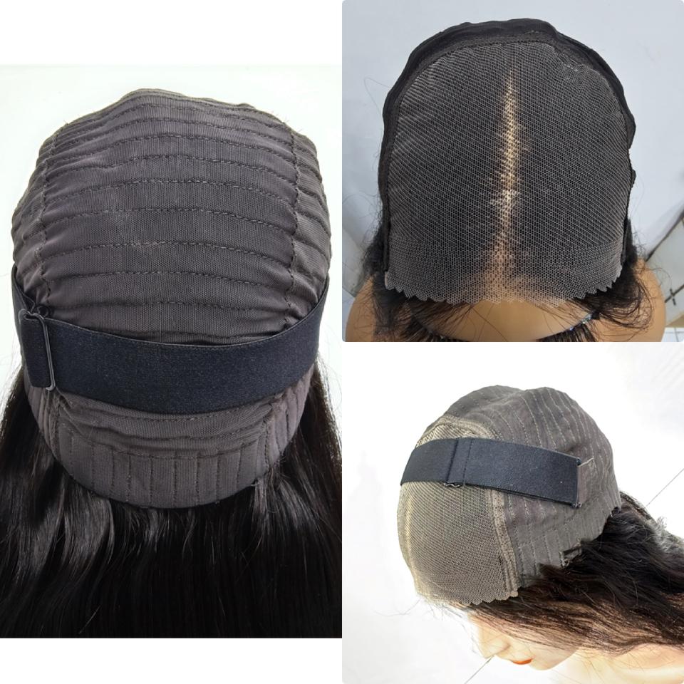 Ready to wear wig on a mannequin with a natural hairline and pre-styled finish in Dubai