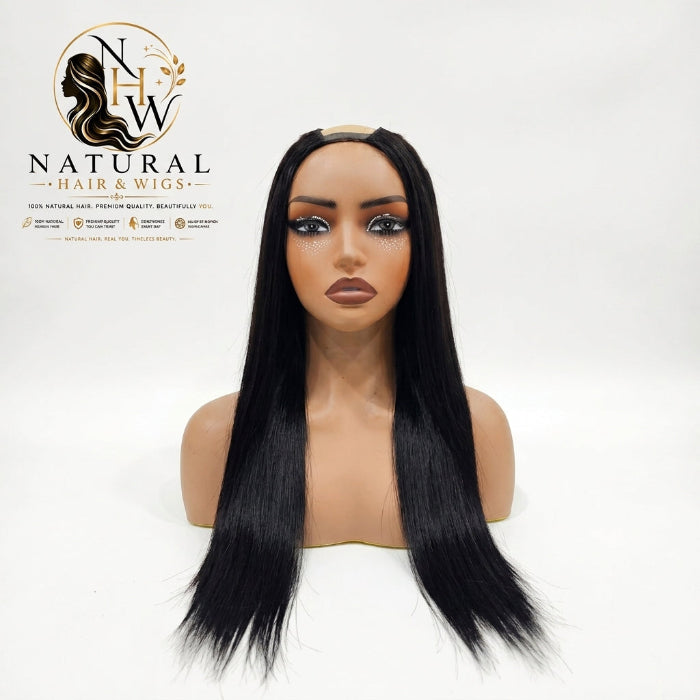 Luxurious U Part Wig Dubai designed for a quick, glueless, and seamless installation.