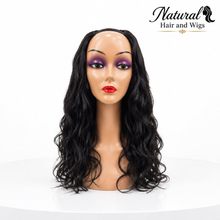 High-quality Best Body Wave V Part Wig styled with soft cascading waves.