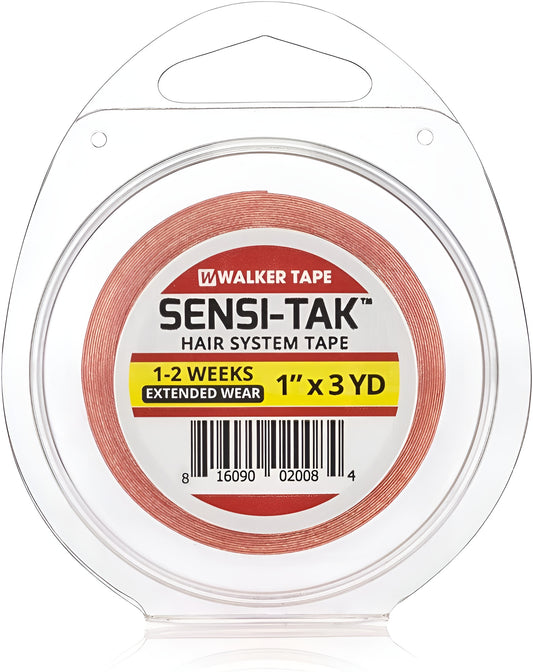 Sensi Tak" Walker Double Sided Roll Tapes Stickers Adhesive for Men Hair System Replacement Toupee Hair Extension Wig Bundles Hair Weave Closure Lace Frontal
