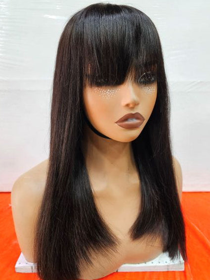 best fringe wig with lace, Premium Best Bang Wig with Lace for everyday styling  