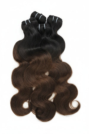 black and brown bundle hair. 1b color 4 bundle hair weft extensions. 
1B 4 Wavy Human Hair Bundles for women. 
1B 4 Body Wave Human Hair extensions UAE.
