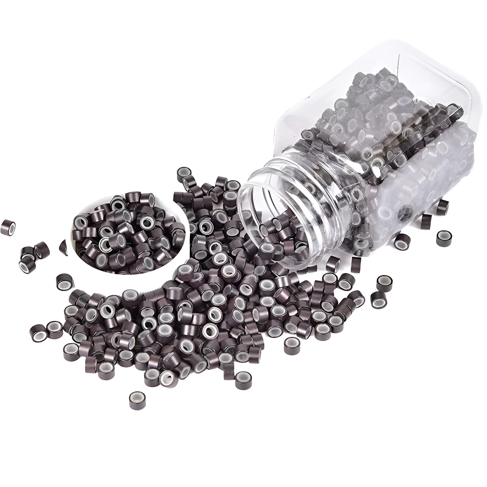 Silicone Micro Link Rings for Tip Hair Extensions Tool
