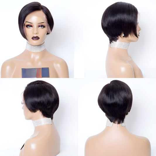 Pixie Cut Wig Human Hair Virgin Italian Pixie Cut Natural Hair Wig