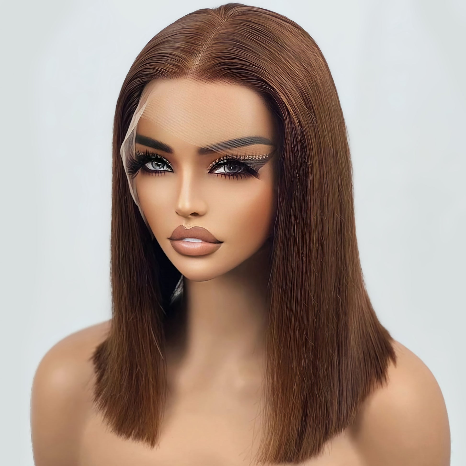 Lace Front Human Hair Colors Bob Wig Peruvian Hair Quality Bob Wigs - Natural Hair and Wigs