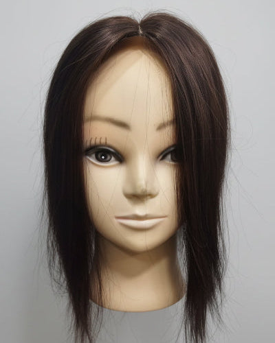 dark human hair topper for women. 
women hair topper dark brown. 
Dark Brown Hair Topper for Women with realistic crown appearance.
Dark Brown Hair Topper for Women styled for a fuller look.
Dark Brown Hair Topper for Women showing rich natural brown color.