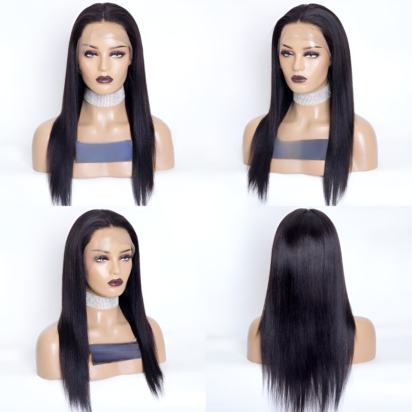 Glueless Wig Brazilian Human Hair Lace Front Wig for Women Wave & Straight Brazilian Lace Wig - Natural Hair and Wigs
