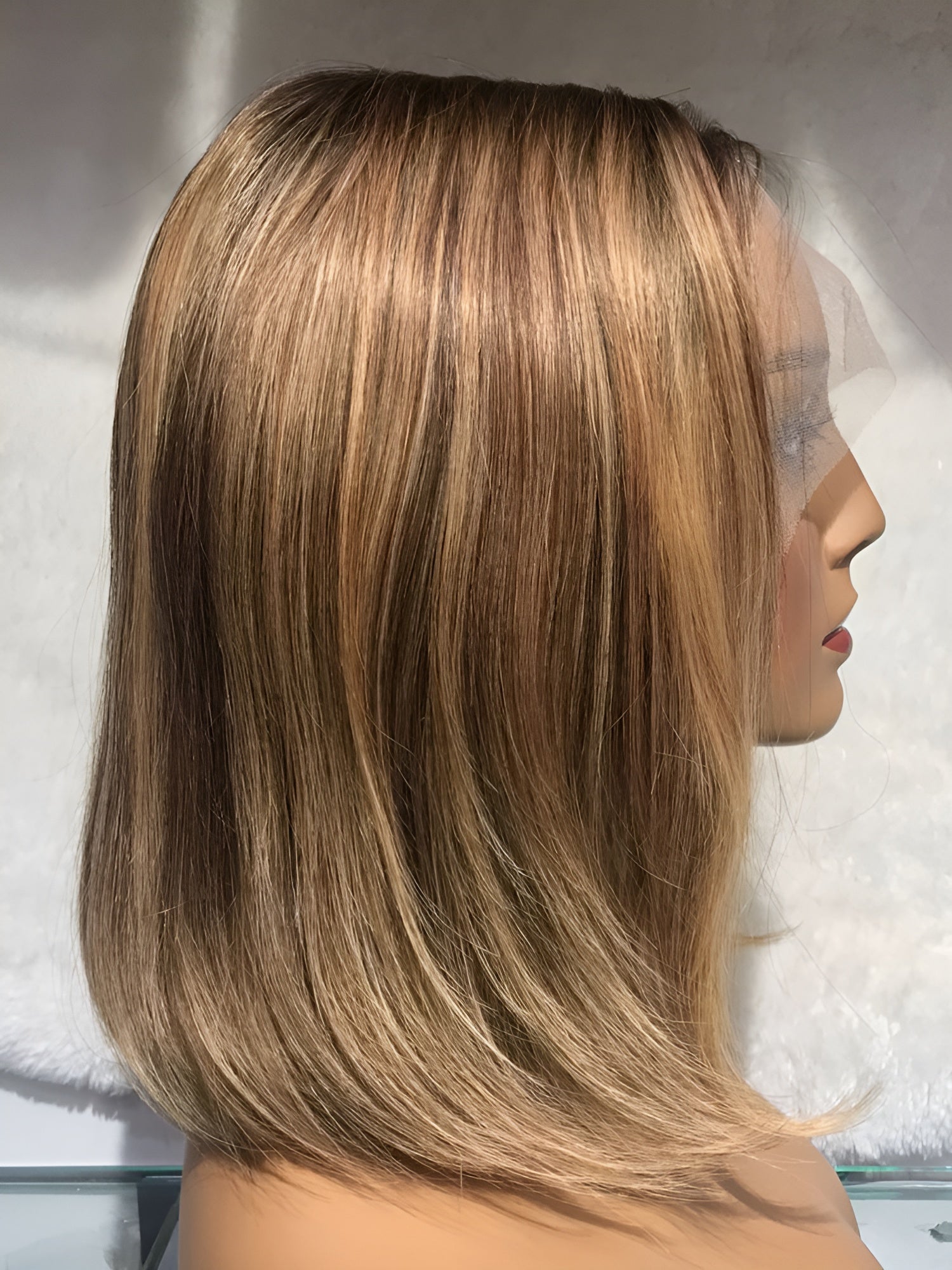 center part bob wig ombre
