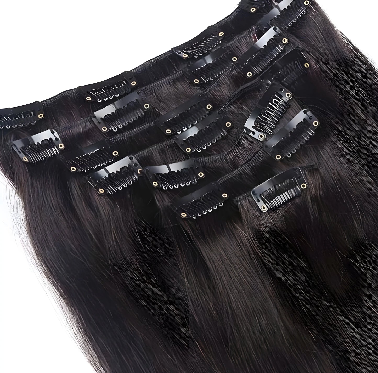Set Clip on Extension Hair Virgin Italian Human Hair Clip In Extension - Natural Hair and Wigs