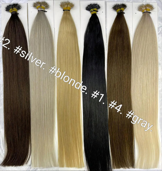 Nano Tip Hair Extensions Peruvian Human Nano Ring Hair Extensions - Natural Hair and Wigs