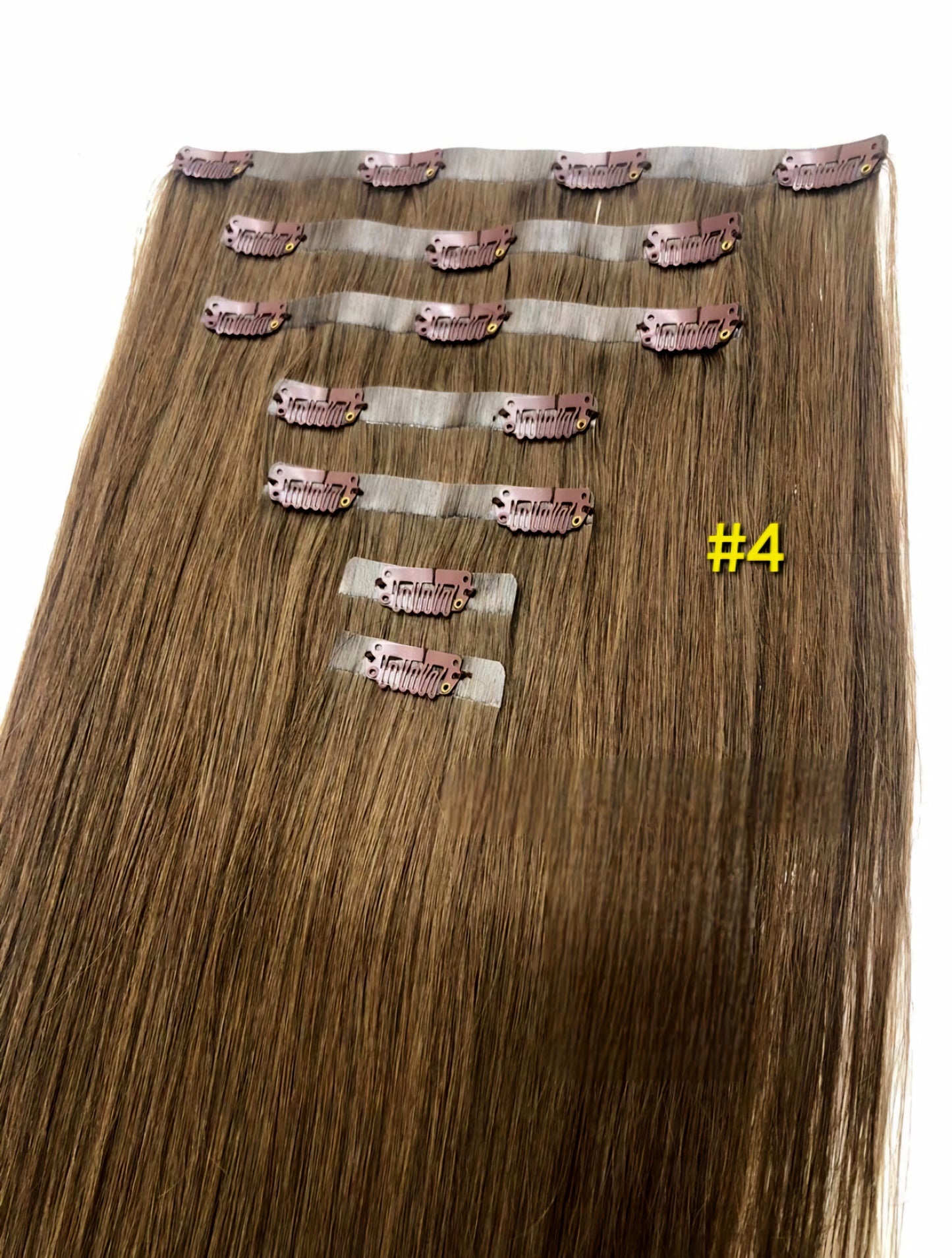 Seamless Human Hair Clips On Extensions Seamless Clip in Extension