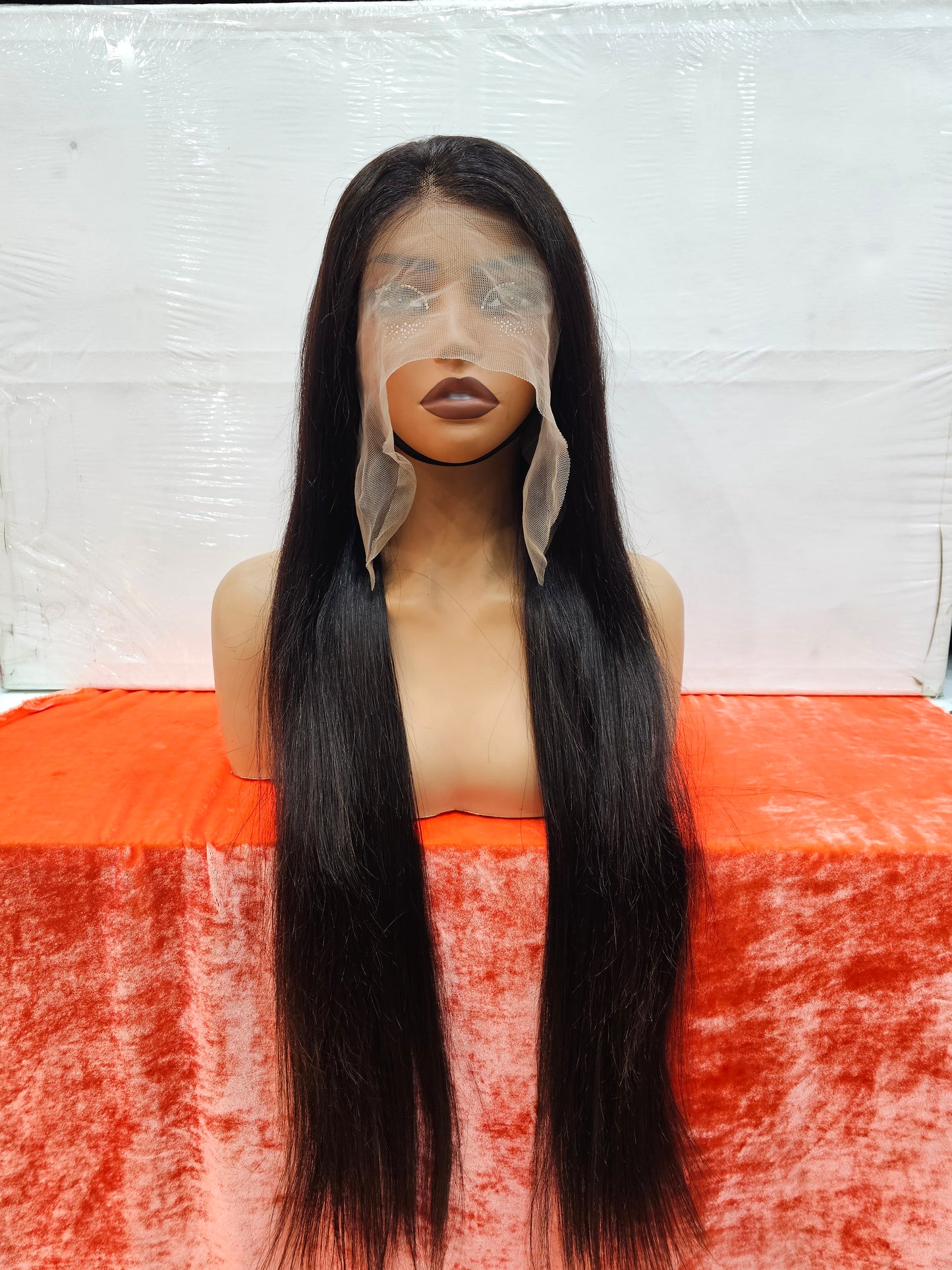 Virgin Peruvian Human Hair Natural Glue Less Front Lace Wig In Dubai 13x4