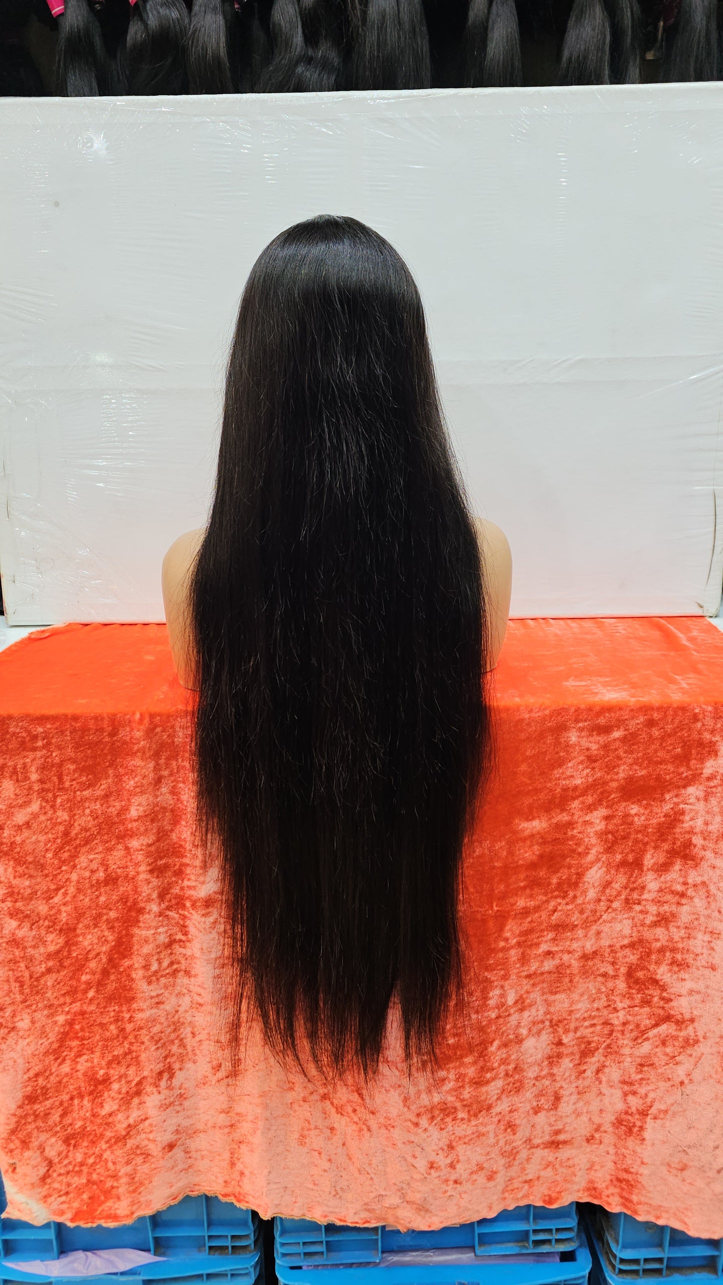 Virgin Peruvian Human Hair Natural Glue Less Front Lace Wig In Dubai 13x4