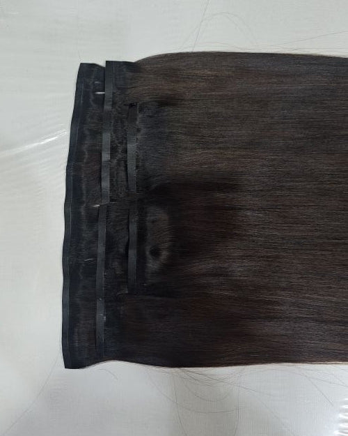 seamless clip in hair Dubai. luxury seamless clip in extensions. Luxury Dark Brown Seamless Clip in Extensions for women. 
Reusable Dark Brown Seamless Clip in Hair Extensions.